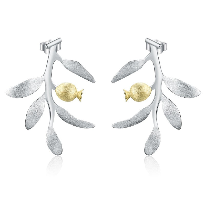 Pomegranate Leaves - Dangle Earrings | NEW