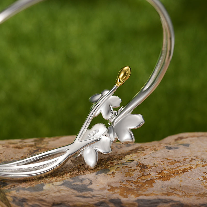 Forget-me-not Flower - Adjustable Bangle | NEW