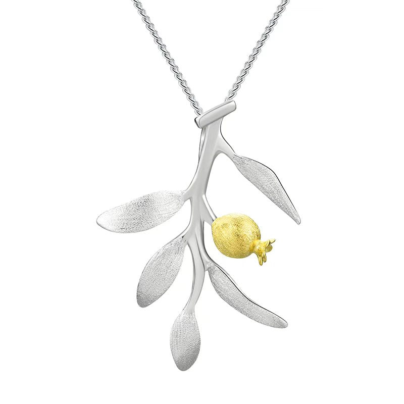 Pomegranate Leaves - Handmade Pendant | NEW
