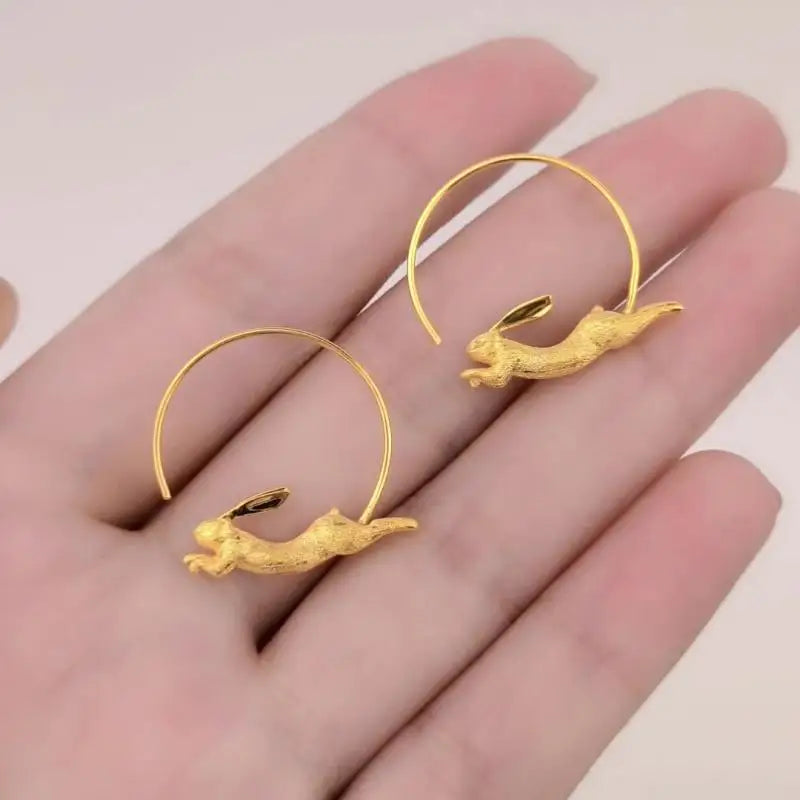 Running Bunny - Hoop Earrings | NEW