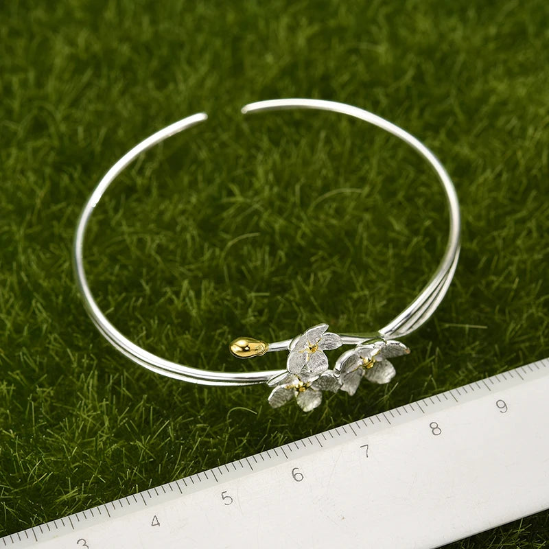 Forget-me-not Flower - Adjustable Bangle | NEW