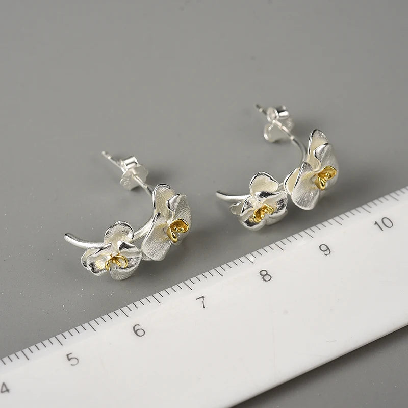 Phalaenopsis Orchid - Hoop Earrings | NEW