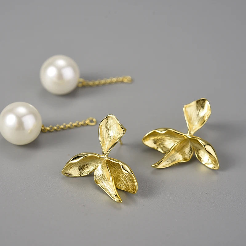 Four Leaf Pearl - Dangle Earrings | NEW