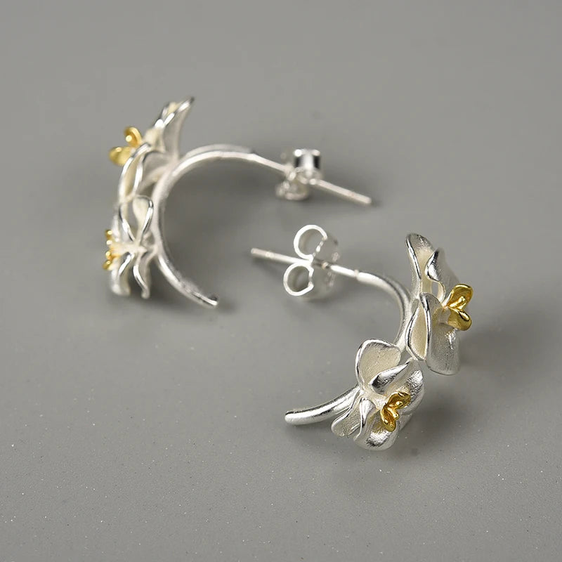 Phalaenopsis Orchid - Hoop Earrings | NEW
