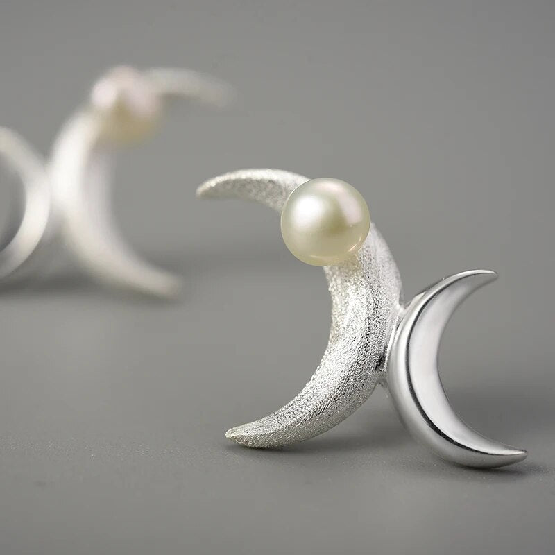 Triple Moon - Stud Earrings