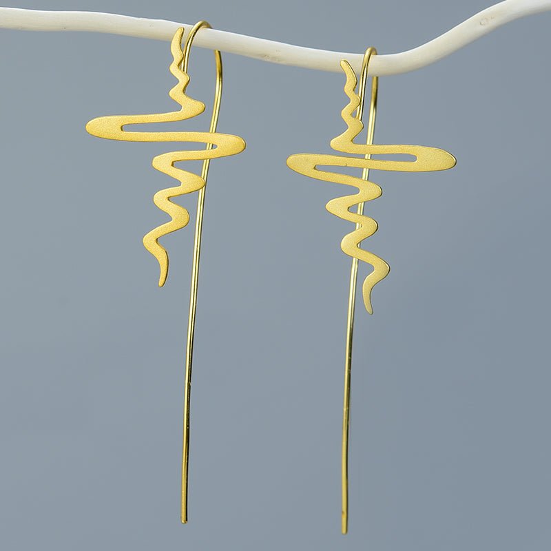 Smoke Swirl - Dangle Earrings