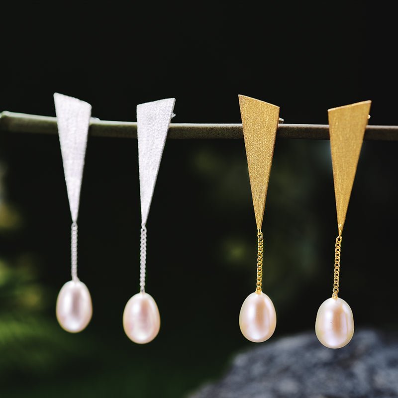 Exclamation Pearl - Dangle Earrings