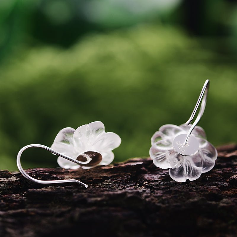 Rainy Flower - Dangle Earrings