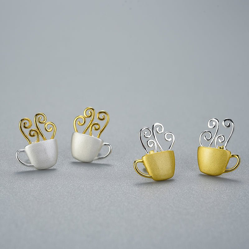 Morning Coffee - Stud Earrings