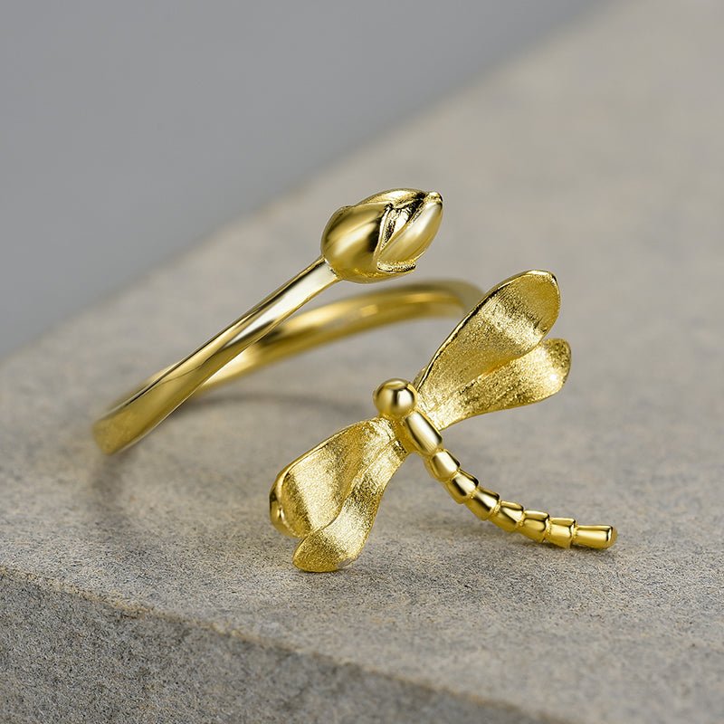 Dragonfly Lullaby - Adjustable Ring | NEW - MetalVoque