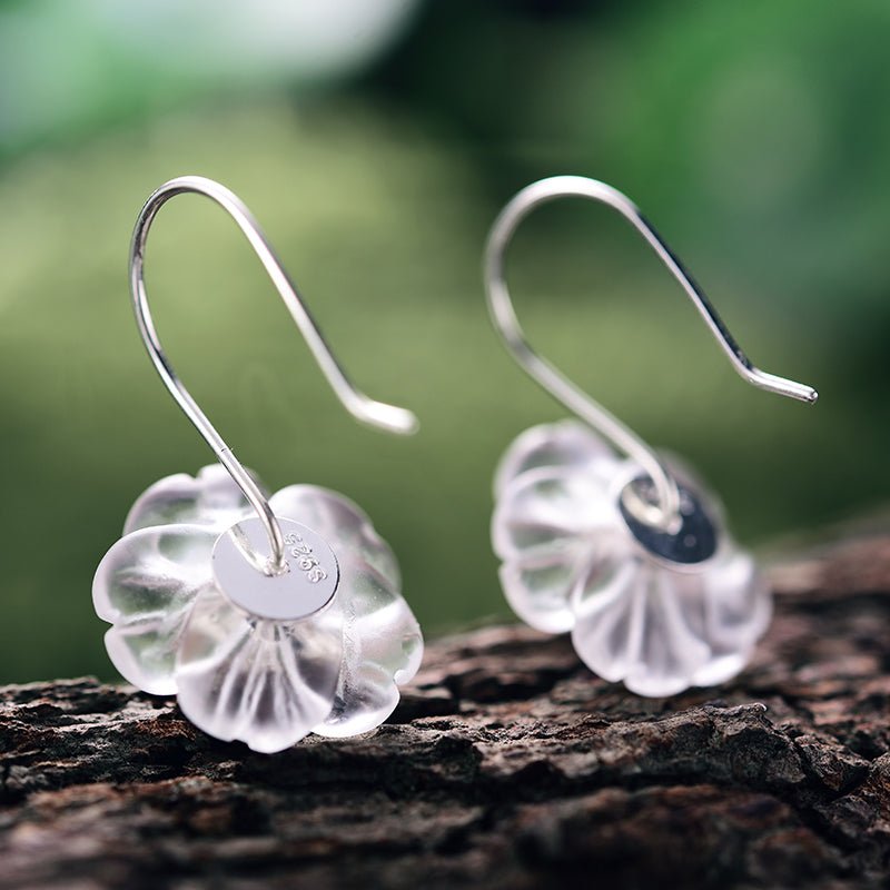 Rainy Flower - Dangle Earrings