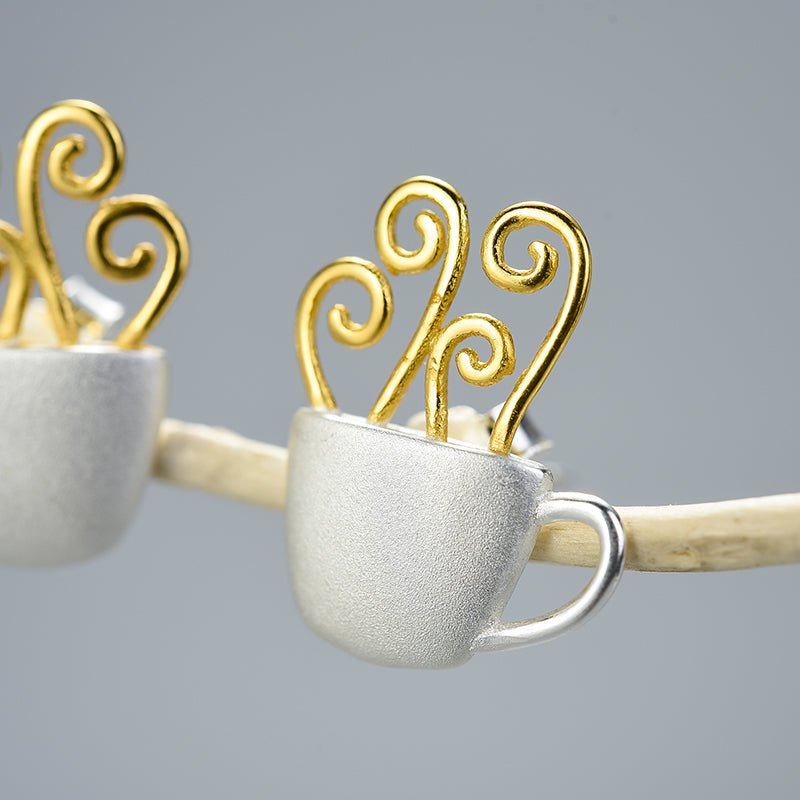 Morning Coffee - Stud Earrings