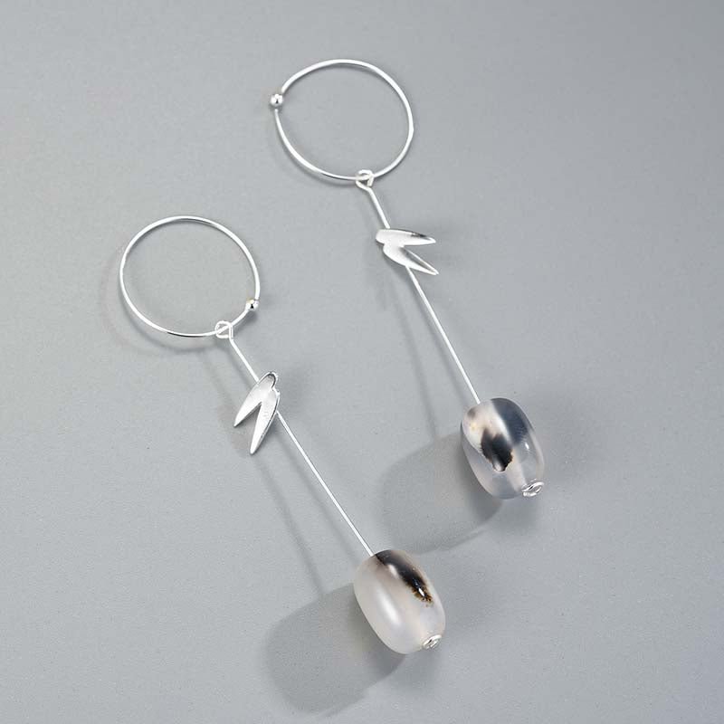 Bamboo Leaves - Dangle Earrings