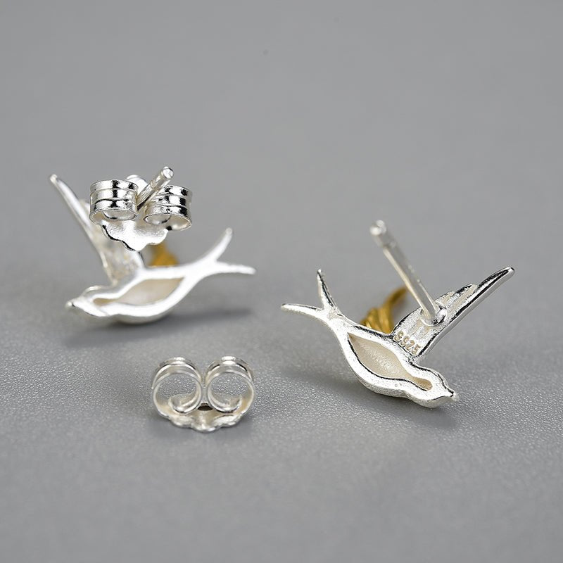 Flying Swallow - Stud Earrings | NEW - MetalVoque