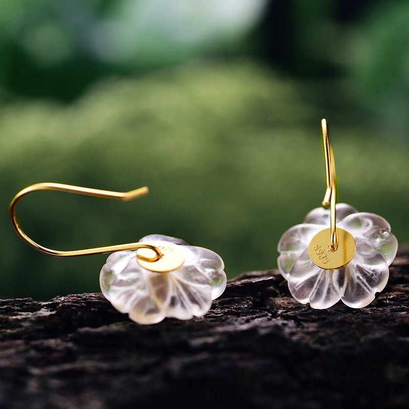 Rainy Flower - Dangle Earrings