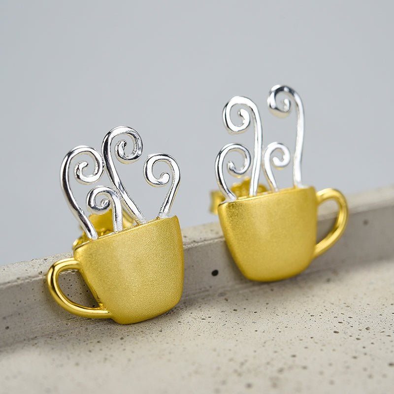Morning Coffee - Stud Earrings