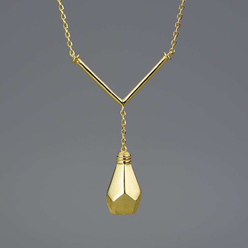 Light Bulb - Handmade Necklace
