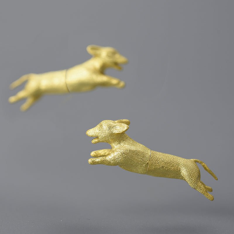 Run Dachshund Run - Stud Earrings