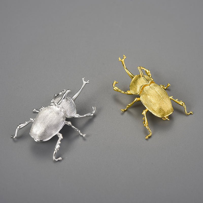 Kabutomushi - Handmade Brooch