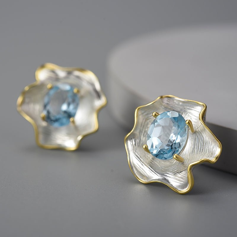 Baroque Leaf - Stud Earrings