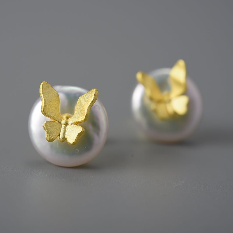 Baroque Butterfly - Stud Earrings