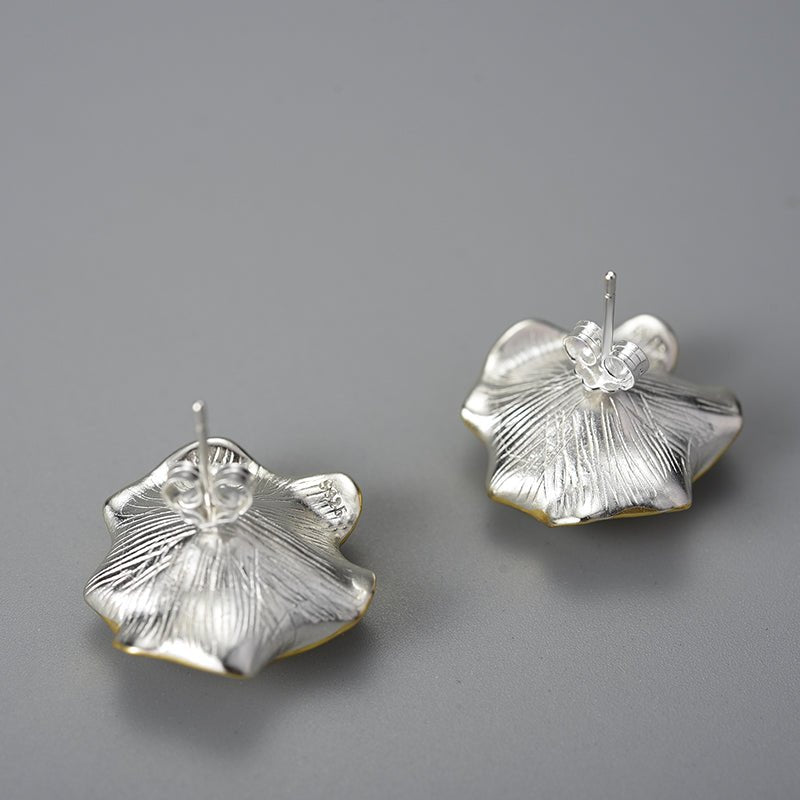 Baroque Leaf - Stud Earrings