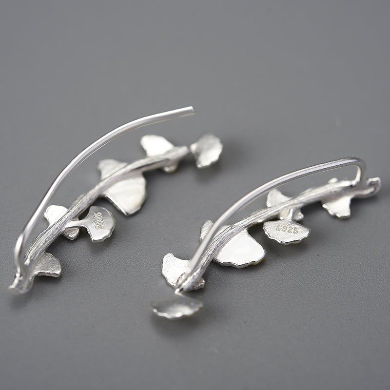 Ginkgo Branch - Stud Earrings