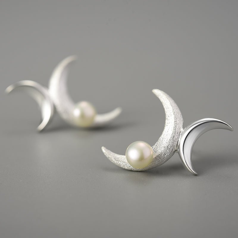 Triple Moon - Stud Earrings