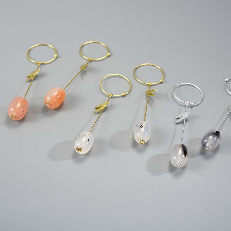 Bamboo Leaves - Dangle Earrings