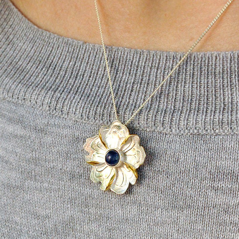 Tourmaline Leaf - Handmade Pendant