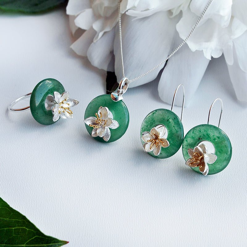 Whispering Lotus - Jewelry Set - MetalVoque