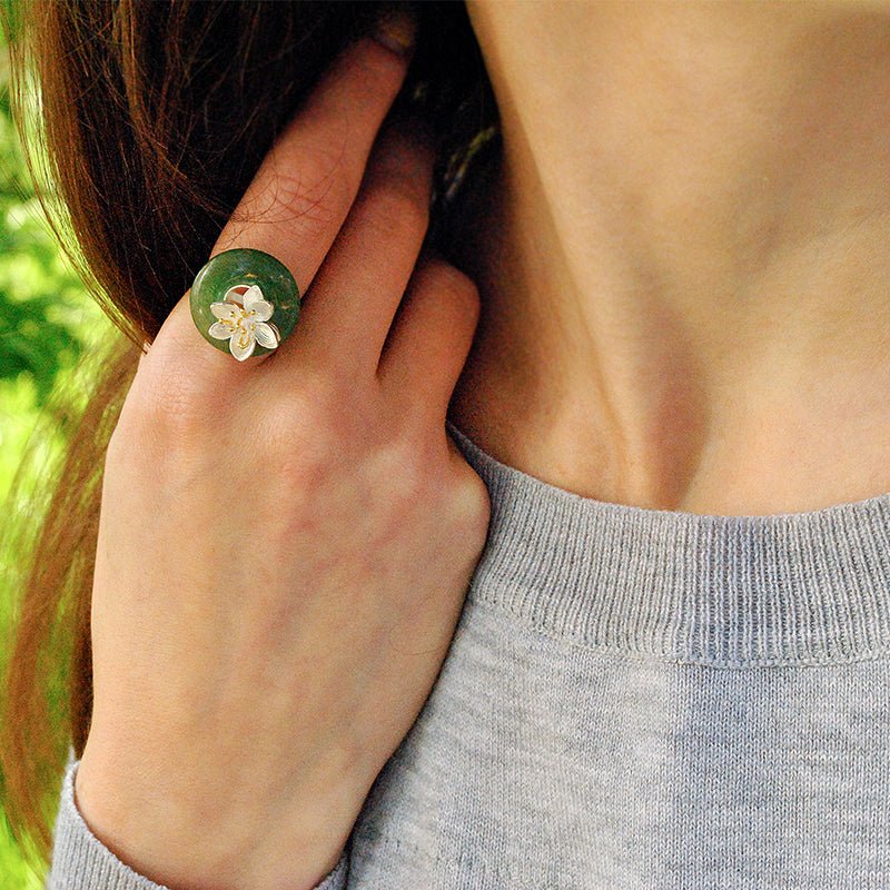 Whispering Lotus - Jewelry Set - MetalVoque