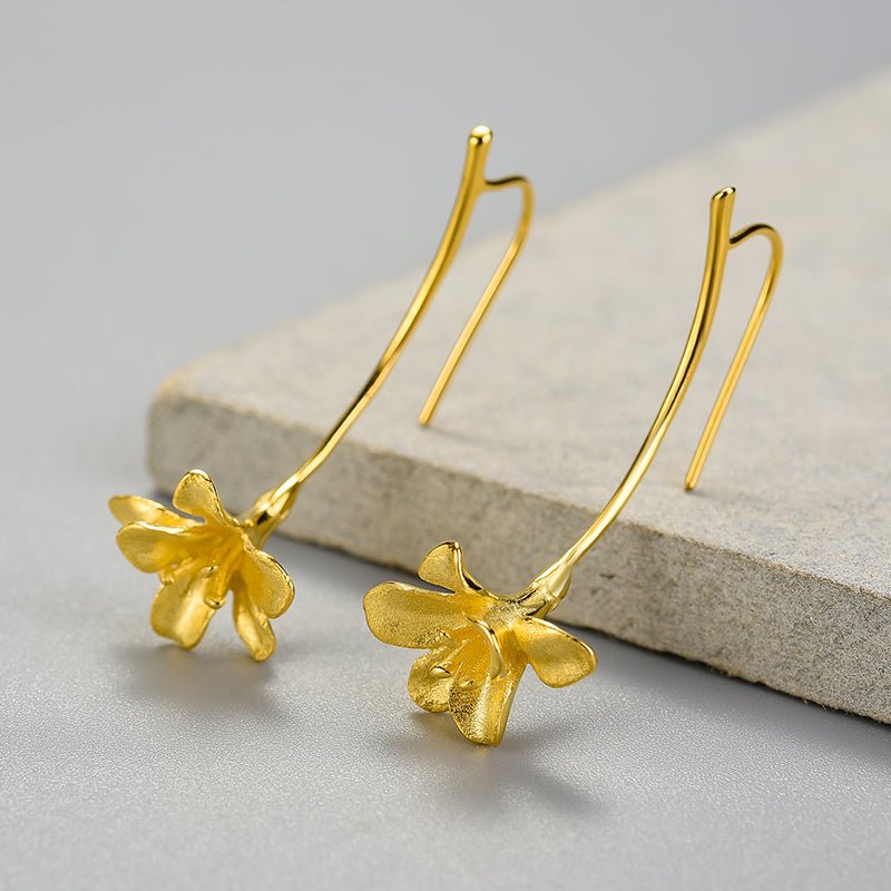 Freesia Flower - Dangle Earrings