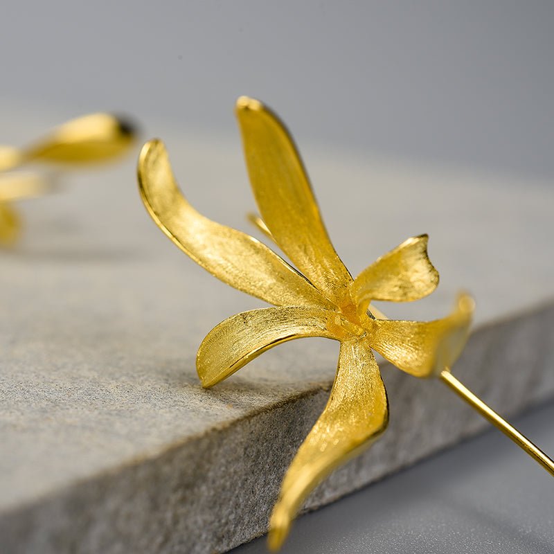 Statement Orchid - Dangle Earrings