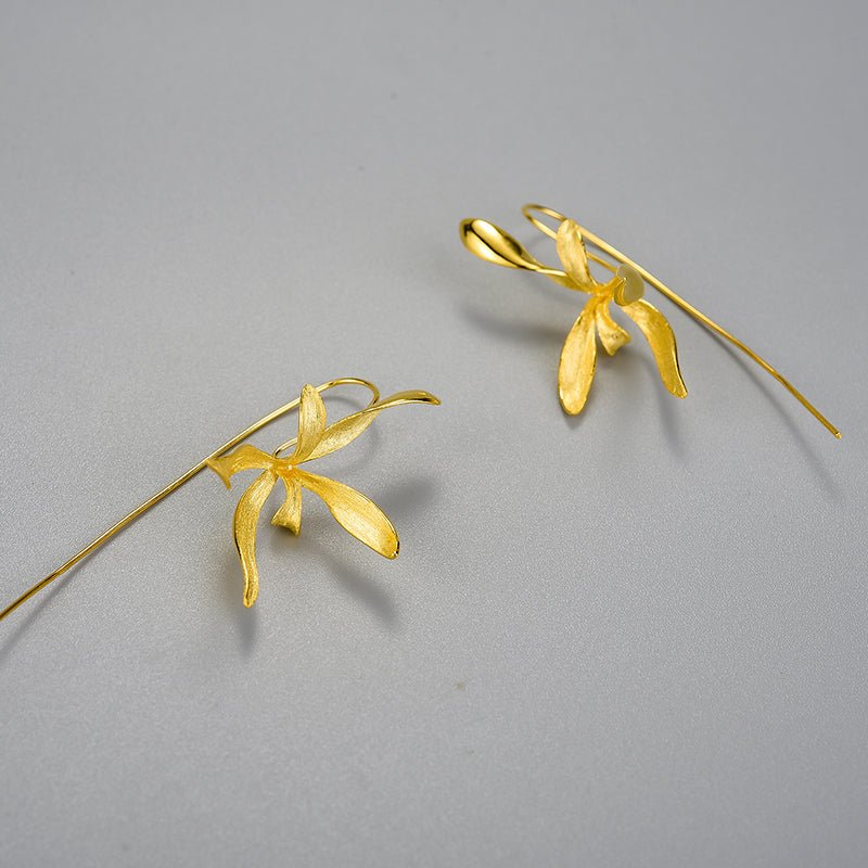 Statement Orchid - Dangle Earrings