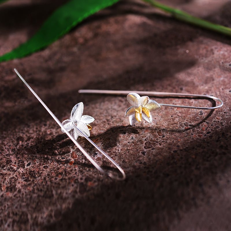 Blooming Flower - Dangle Earrings - MetalVoque
