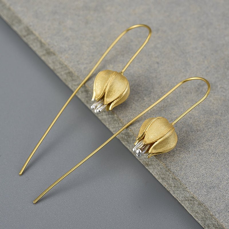 Tulip Bud - Dangle Earrings