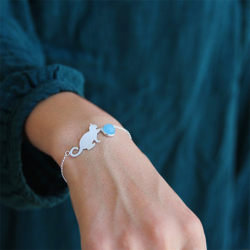 Playing Cat - Handmade Bracelet - MetalVoque