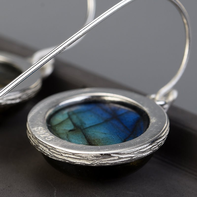 Labradorite Mirror - Dangle Earrings