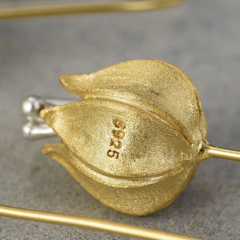 Tulip Bud - Dangle Earrings