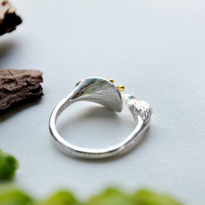 Feeding Hummingbird - Adjustable Ring | New - MetalVoque