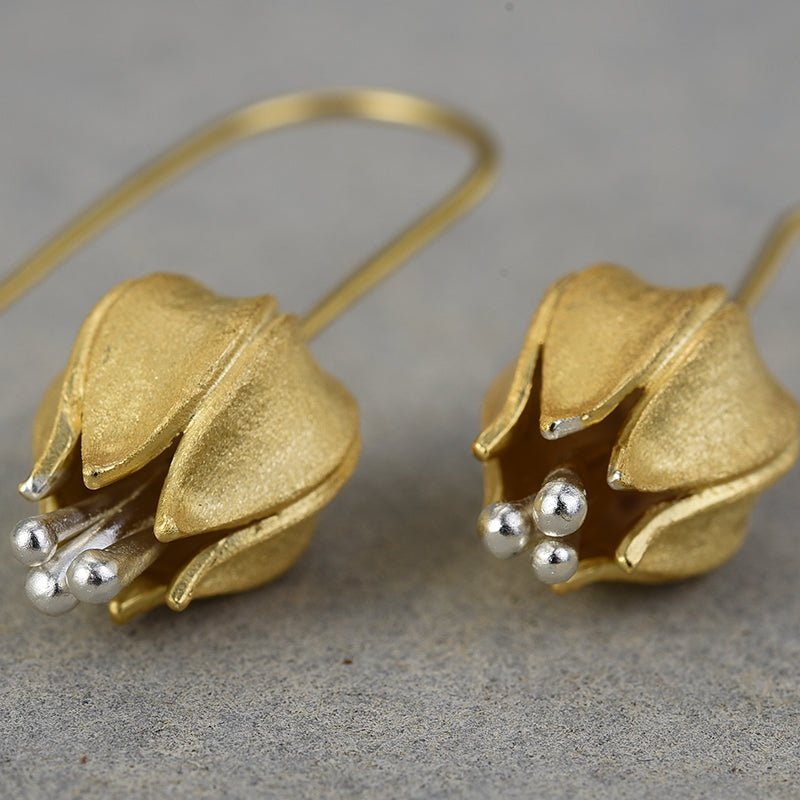 Tulip Bud - Dangle Earrings