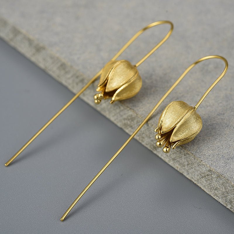 Tulip Bud - Dangle Earrings
