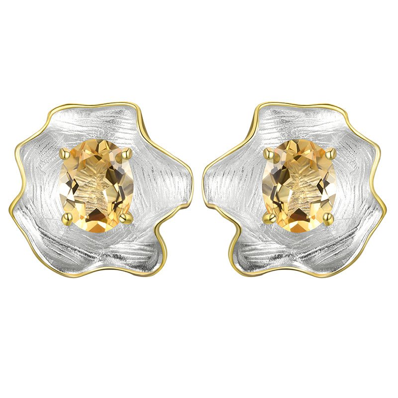 Baroque Leaf - Stud Earrings