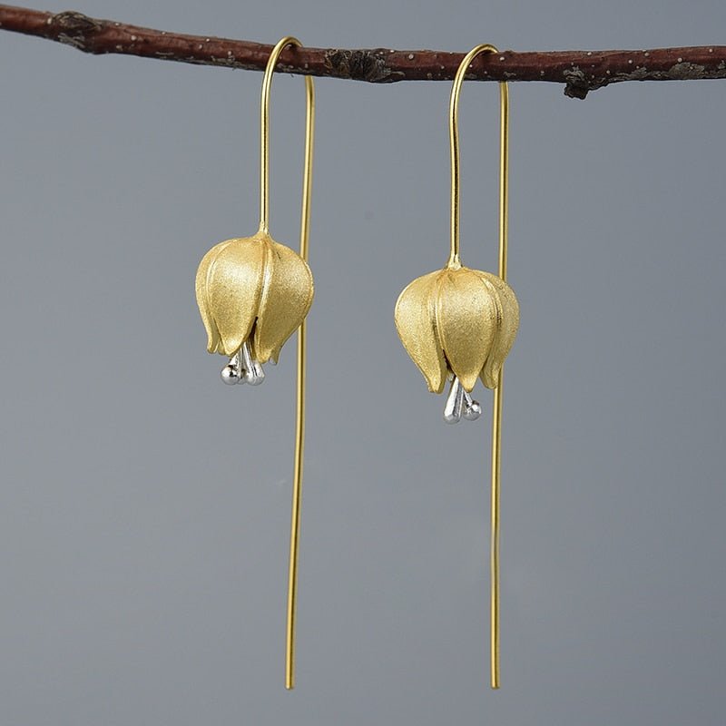 Tulip Bud - Dangle Earrings