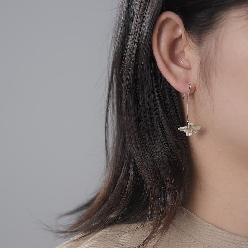 Freesia Flower - Dangle Earrings