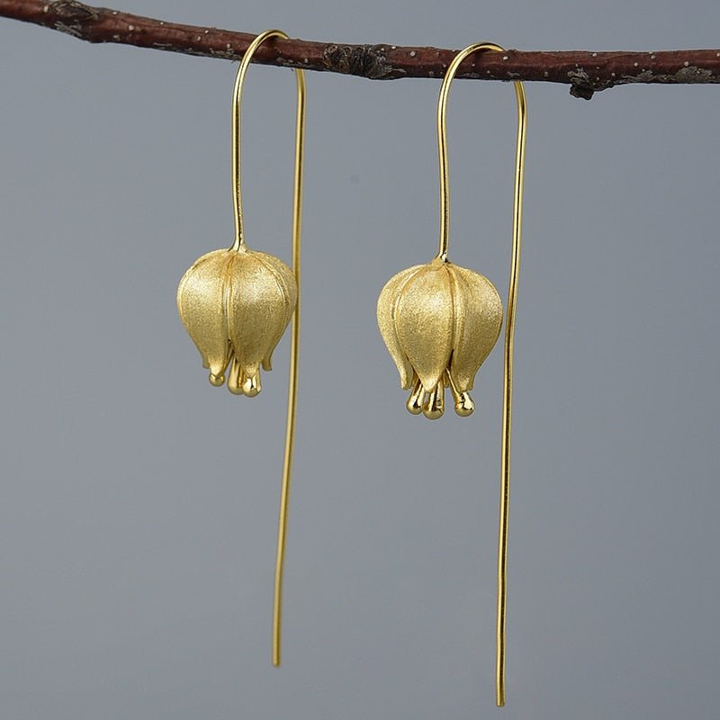 Tulip Bud - Dangle Earrings