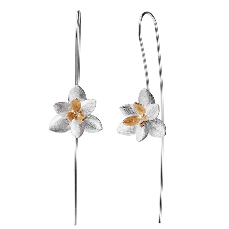 Blooming Flower - Dangle Earrings - MetalVoque