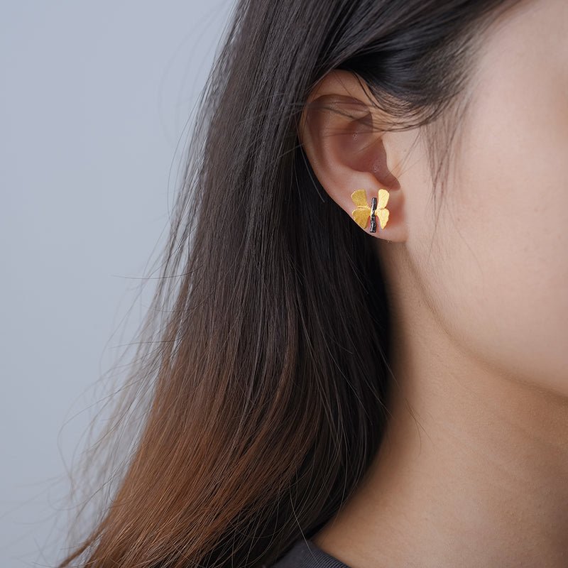 Ginkgo Wings - Stud Earrings