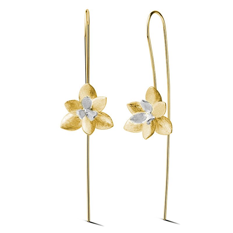 Blooming Flower - Dangle Earrings - MetalVoque